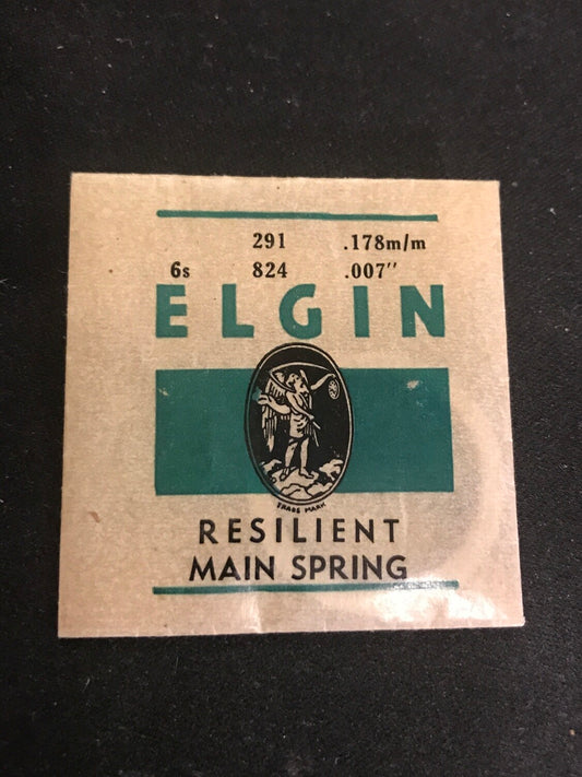 Elgin Factory Mainspring for 6s No. 824 - Steel