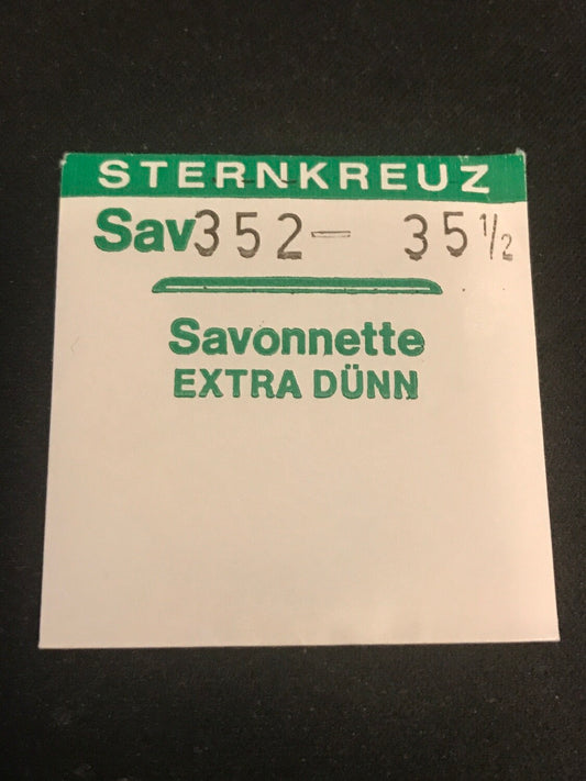 Sternkreuz 35½ Savonnette 35.2mm Acrylic Hunting Case Pocket Watch Crystal - New