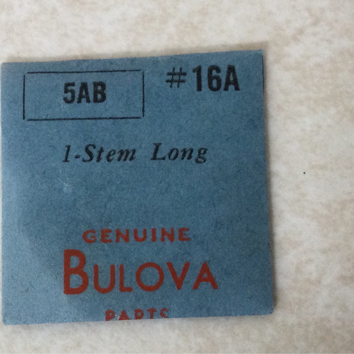 Bulova Factory LONG stem for caliber 5AB - new in envelope