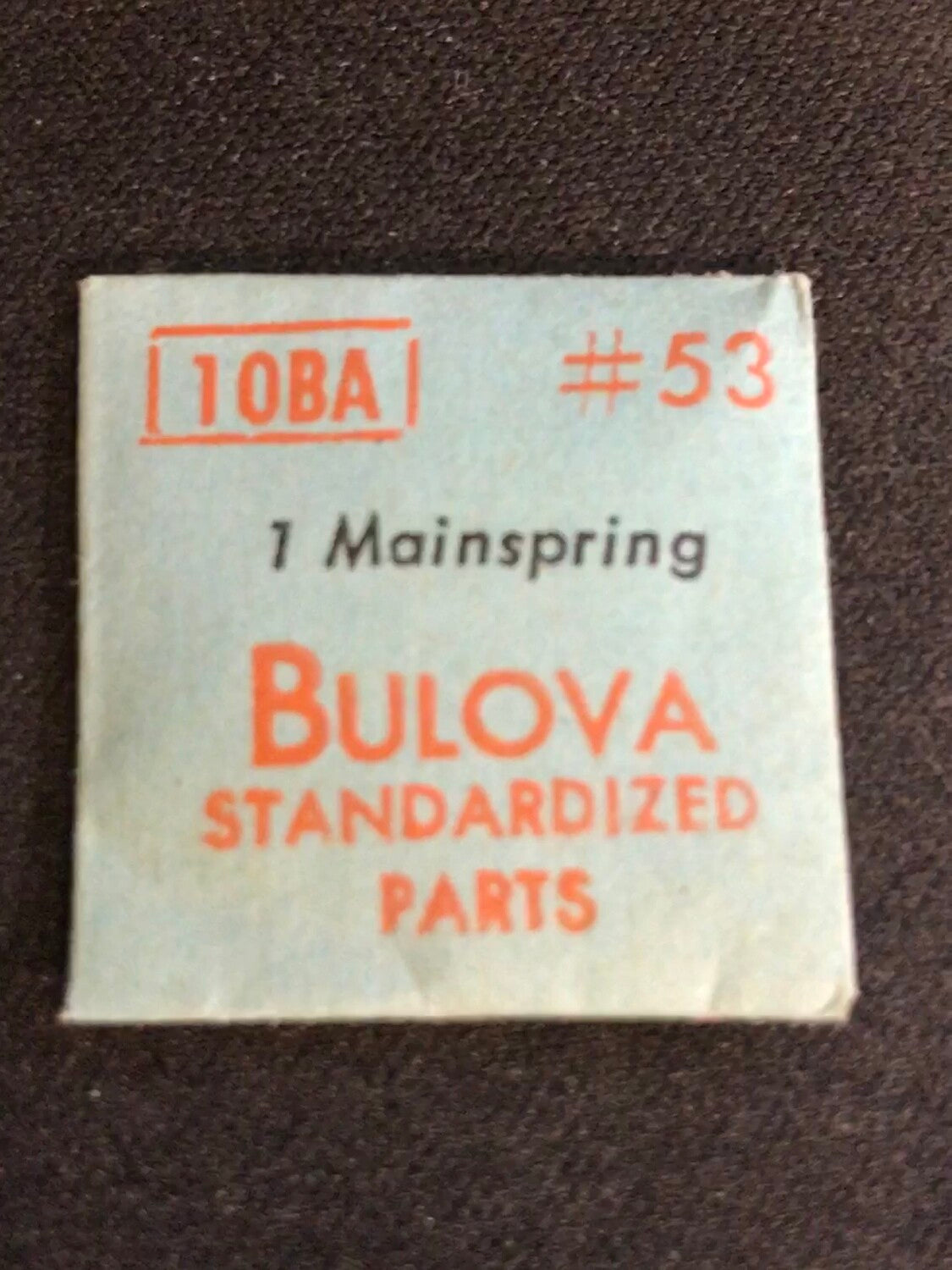 Bulova factory mainspring for caliber 10BA - steel