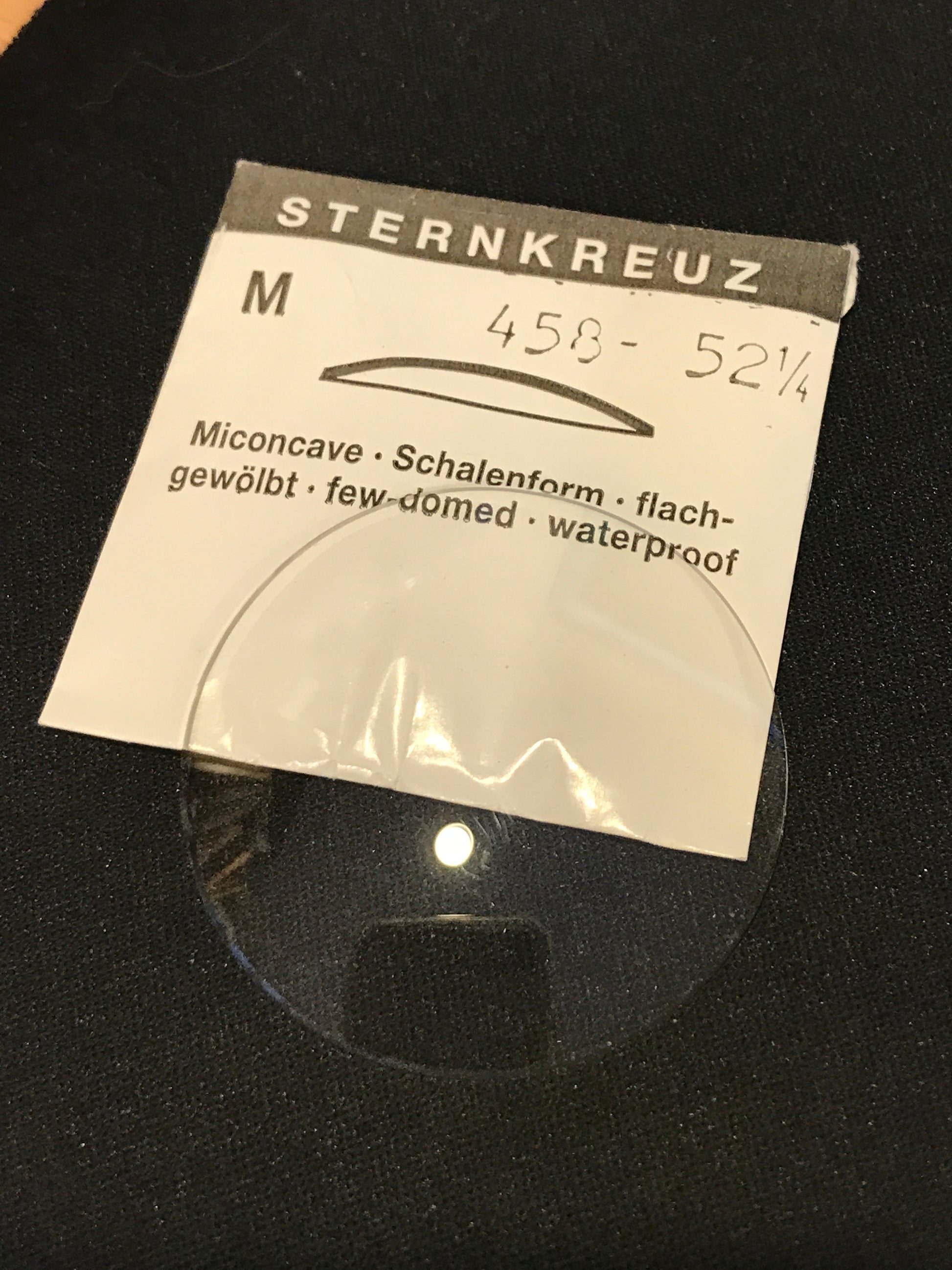 Sternkreuz 52¼ Miconcave 45.8mm Acrylic Pocket Watch Crystal - New