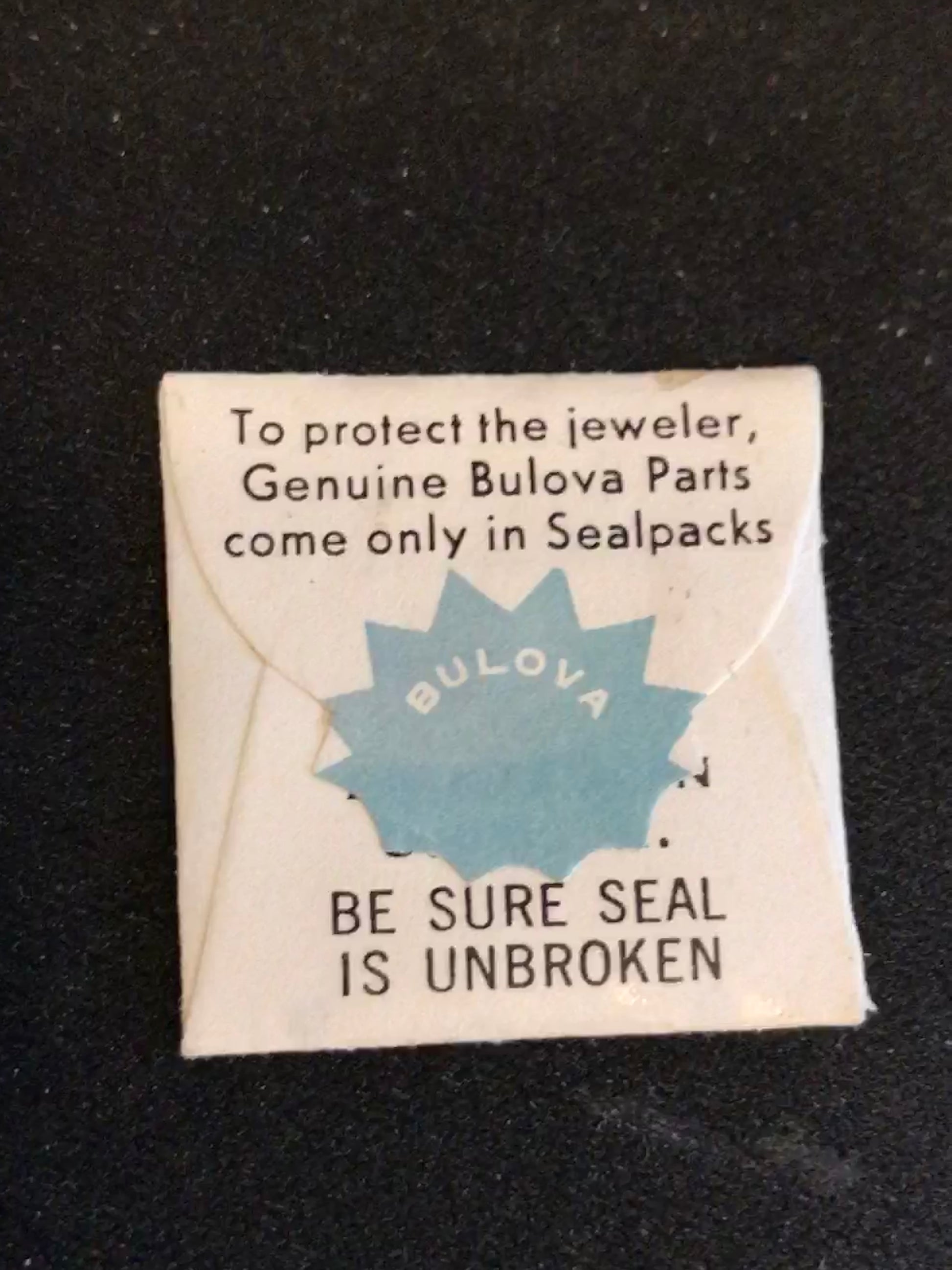 Bulova Factory UNCUT stem for caliber 11ANAC - new in envelope