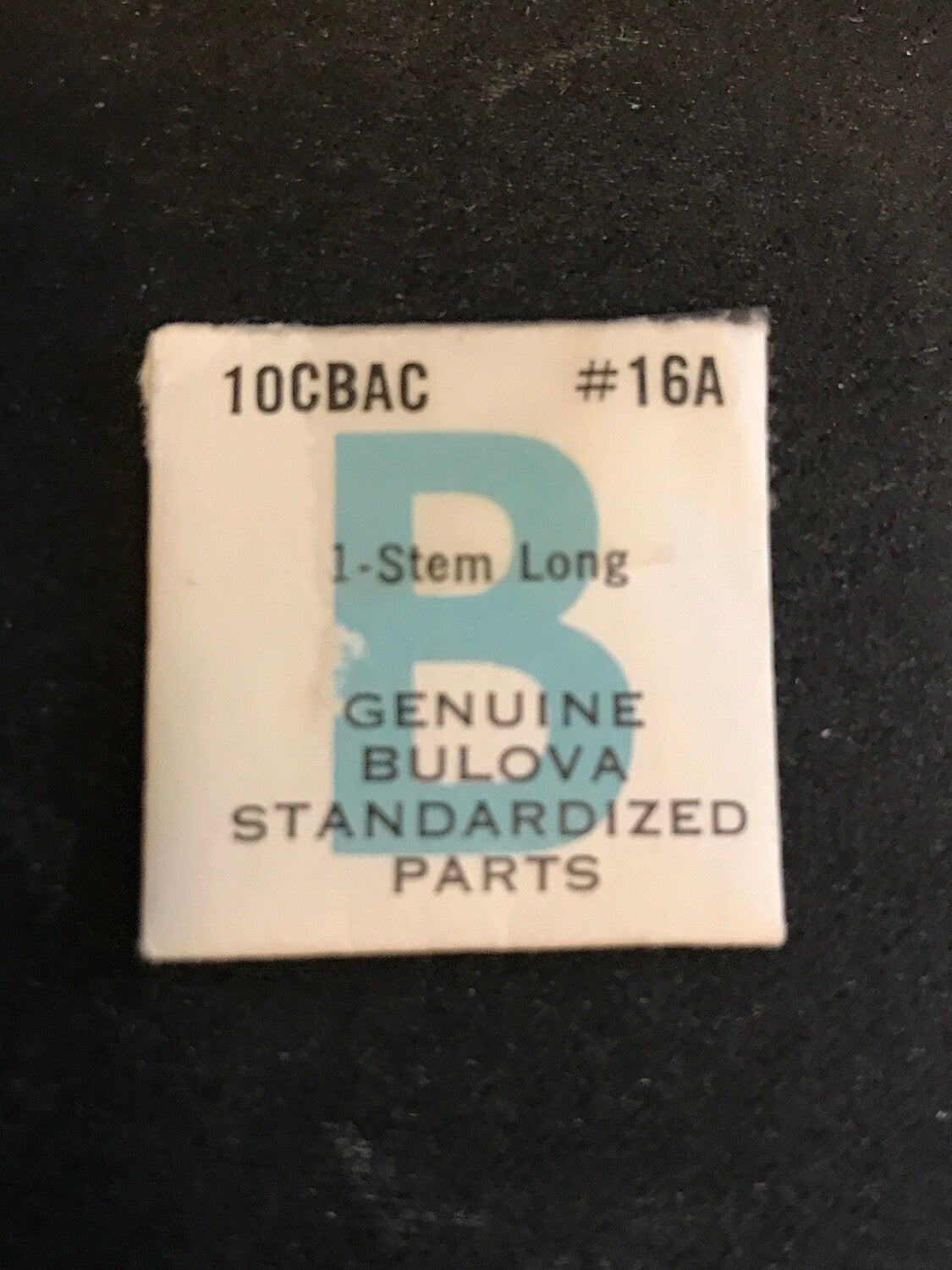 Bulova Factory LONG stem for caliber 10CBAC - new in envelope