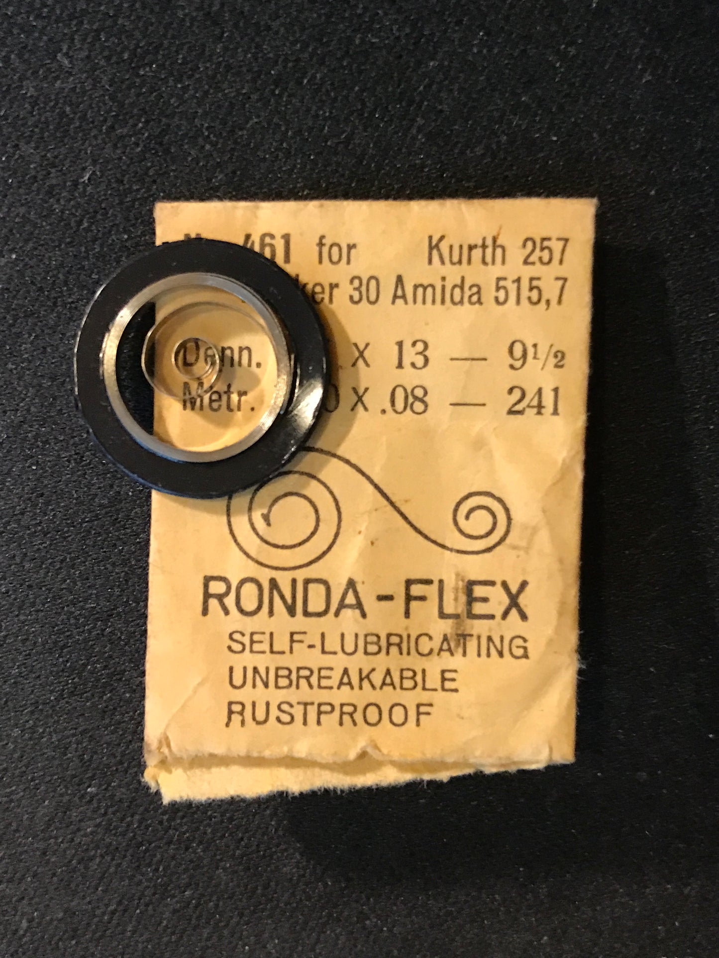 Ronda Mainspring No. 461 for Kurth 257, Becker 30 & Amida 515, 517 - Alloy