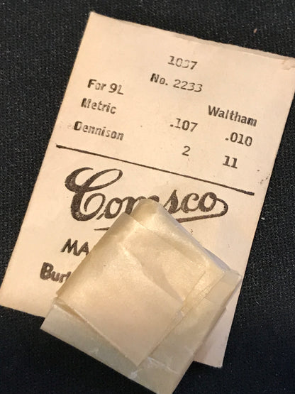 Comsco Mainspring #1067 for Waltham 9 ligne No. 2233 - Steel