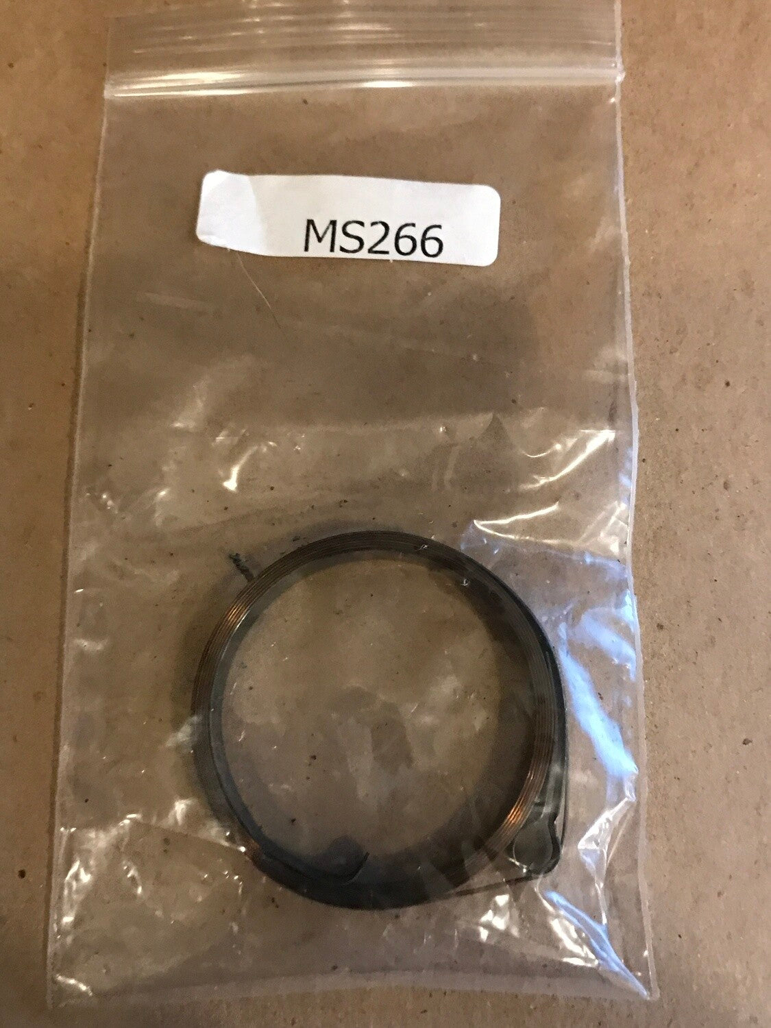 Open Loop Clock Mainspring – 19/64″ x .015″ x 39″ Long - No. MS-266