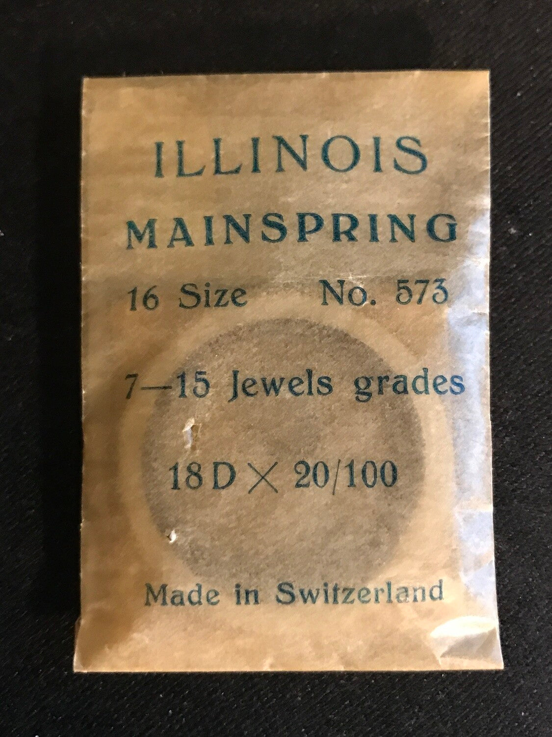 Illinois 16s Mainspring No. 47317 (573) New Model - Steel