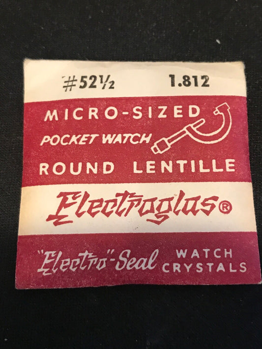 Electro-Seal ES-52½ Pocket Watch Crystal 46.0mm (1.812“) - New