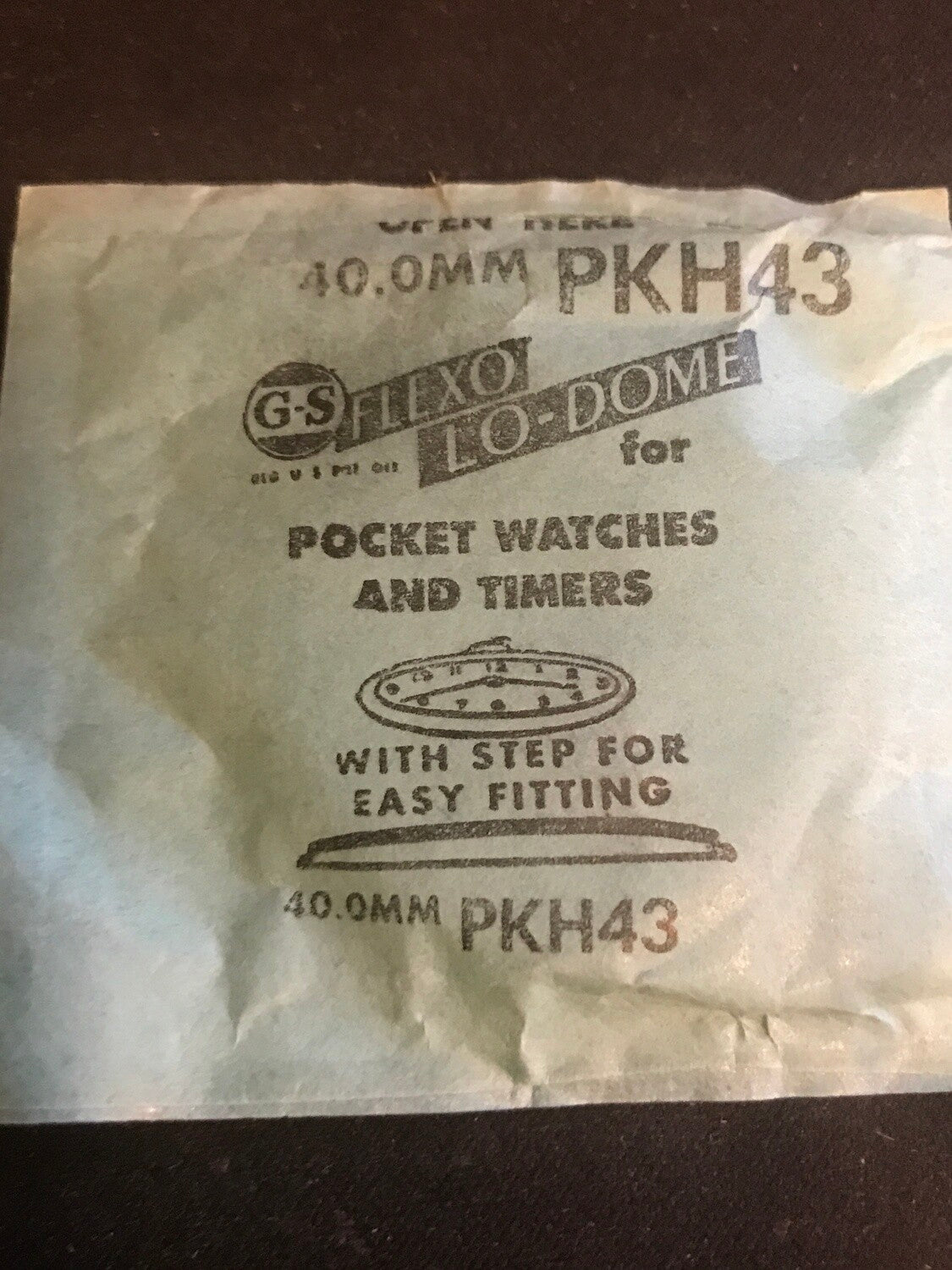 GS PKH43 Pocket Watch Crystal 40.0mm - New