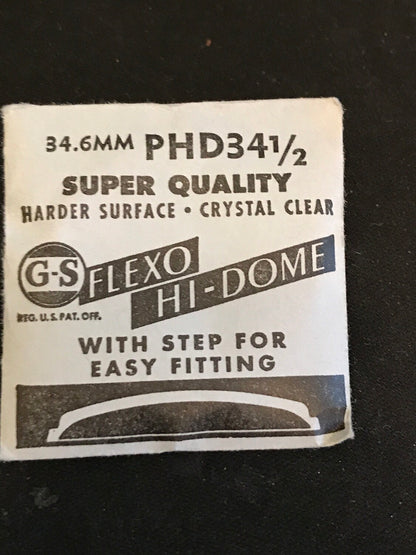 GS Flexo Round HI-DOME Crystal PHD 34½ - 34.6 mm - New