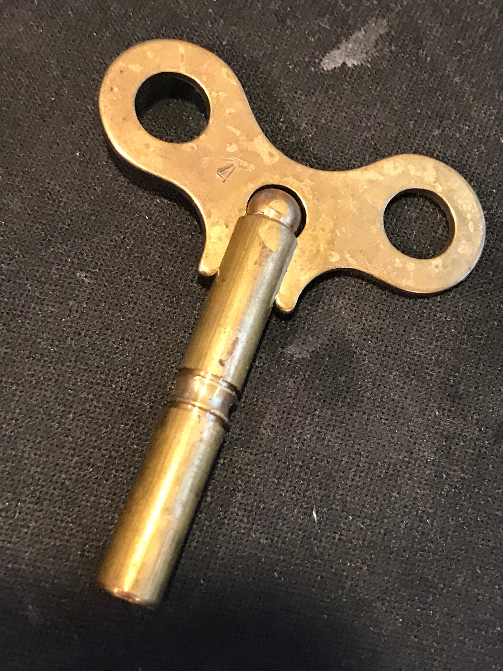 Brass Single End Clock Key #4 (3.25mm)