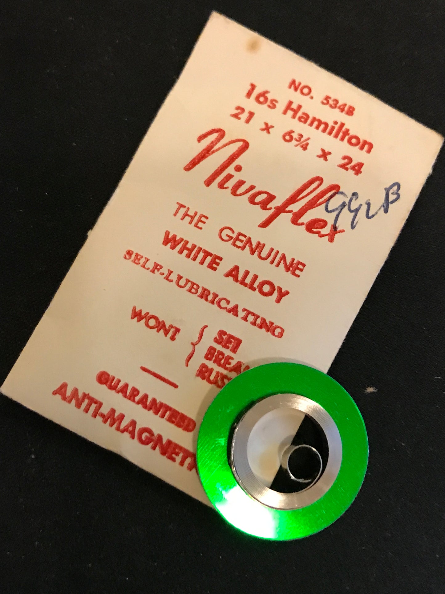 Nivaflex Mainspring for 16s Hamilton No. 534B / 718050 - Alloy