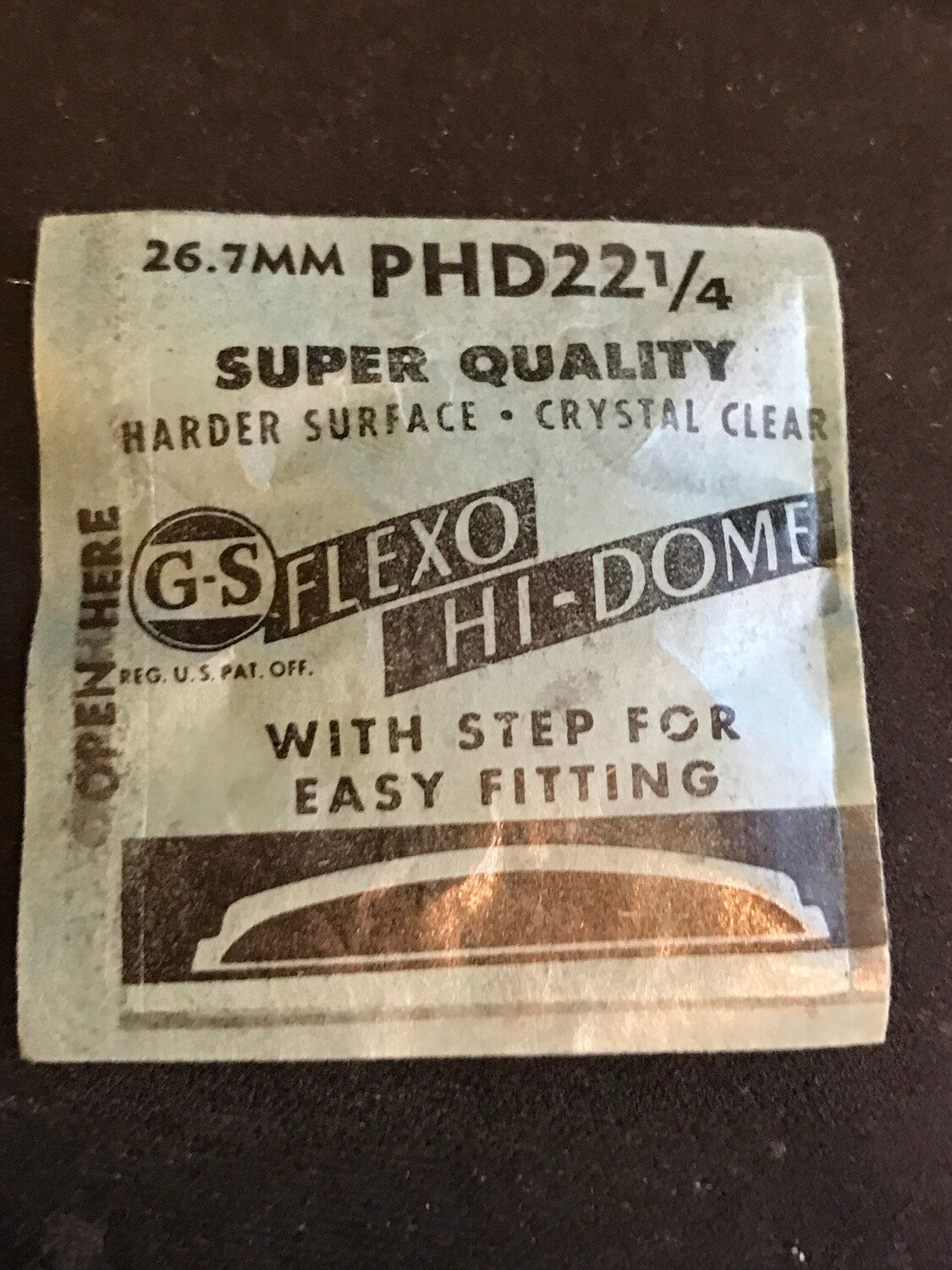 GS Flexo Round HI-DOME Crystal PHD 22¼ - 26.7 mm - New