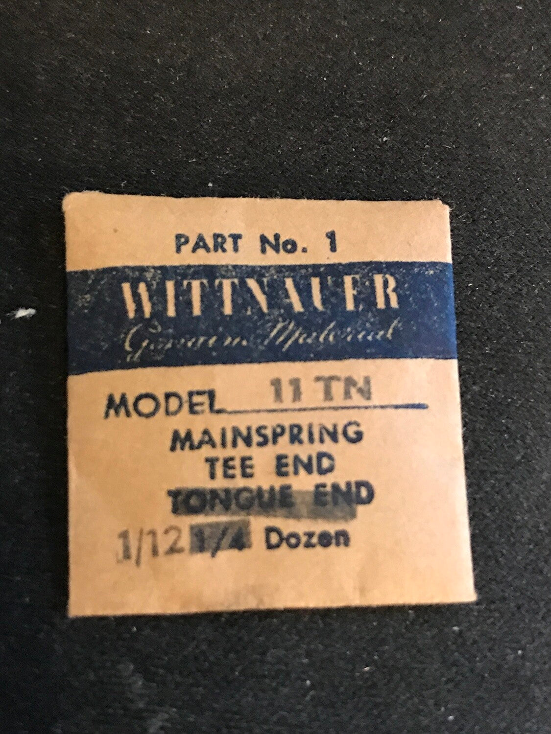 Wittnauer Factory Mainspring for caliber 11TN - Steel