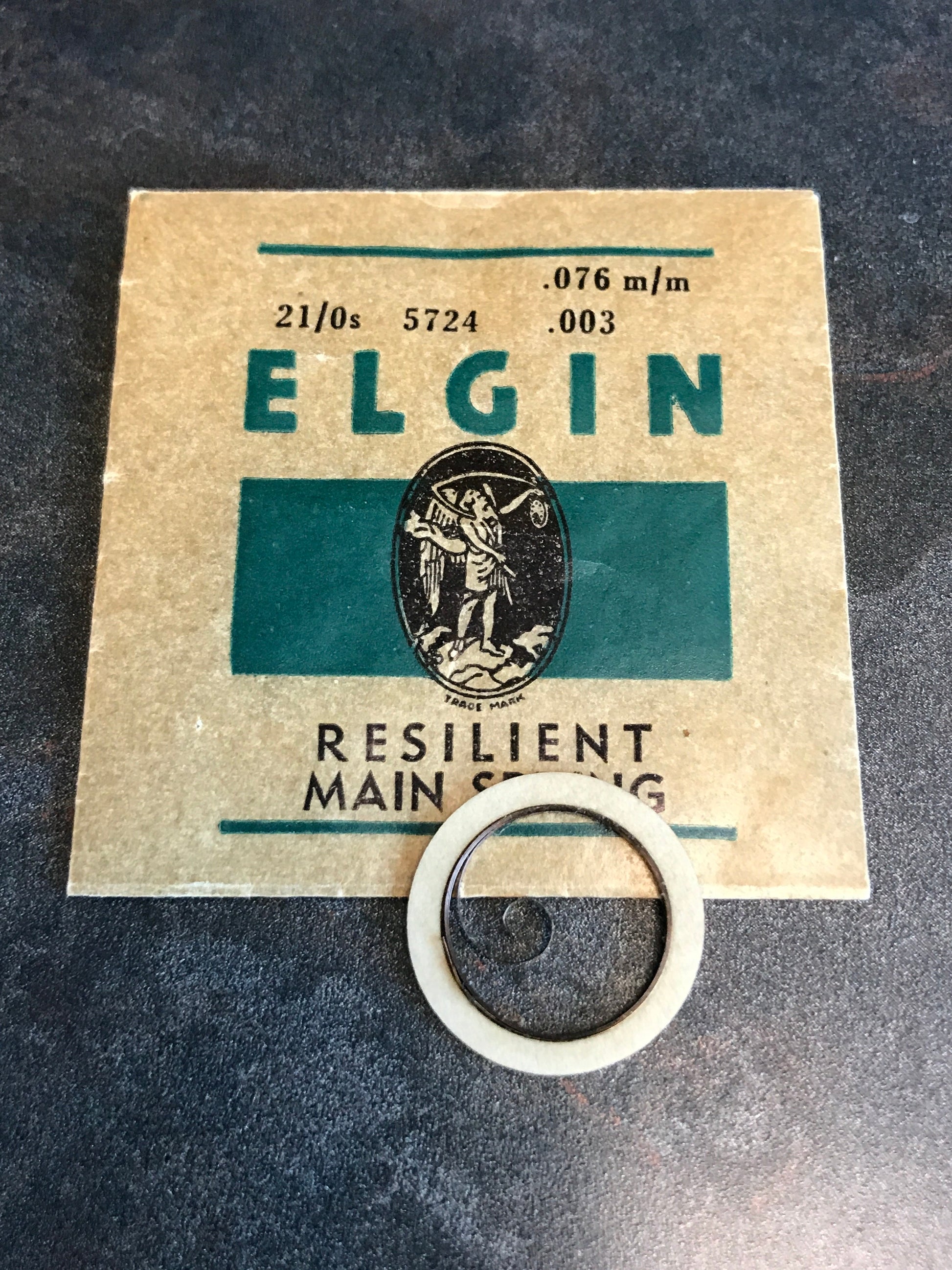 Elgin Factory Mainspring for 21/0s No. 5724 - Steel