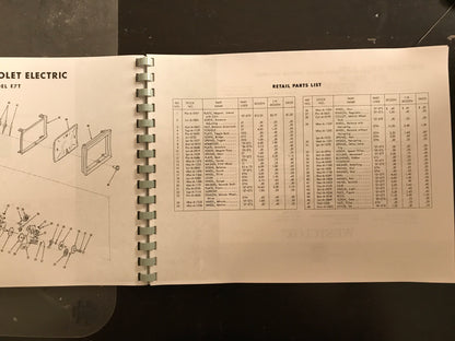 Westclox Parts Catalog and Repair Instructions from the late 1950's - reprint