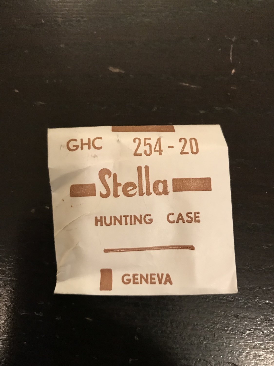 Stella GHC Hunting Case Crystal 25.4mm (size 20) - New