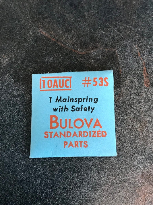 Bulova factory mainspring for caliber 10AUC - Steel