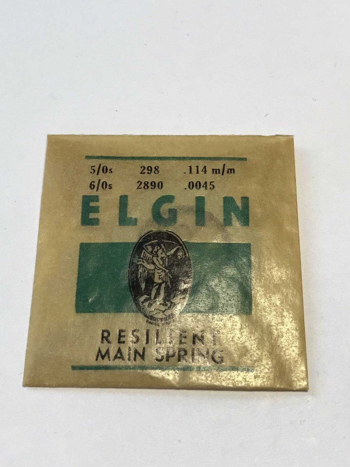 Elgin Factory Mainspring for 5/0s & 6/0s No. 2890 - Steel