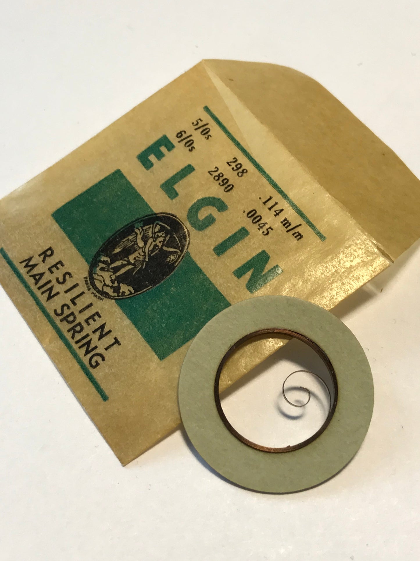 Elgin Factory Mainspring for 5/0s & 6/0s No. 2890 - Steel