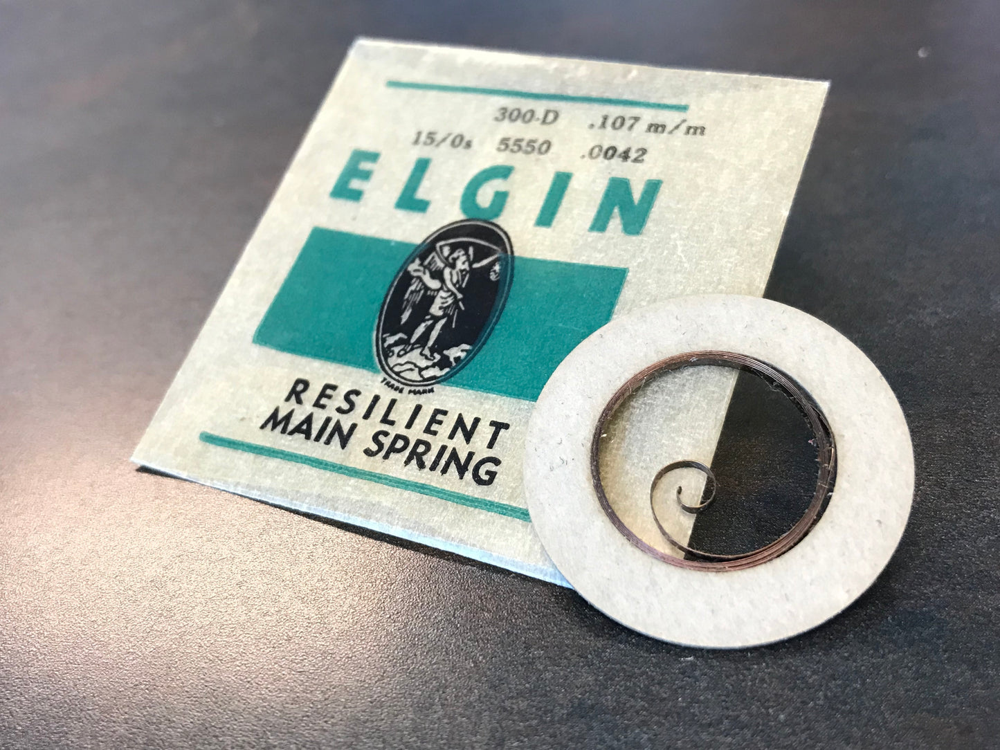 Elgin  Factory Mainspring for 15/0s No. 5550 - Steel