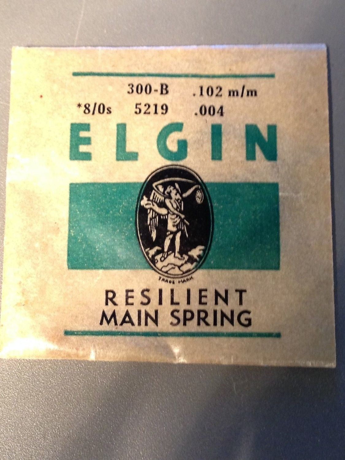 Elgin Factory Mainspring for 8/0s Factory No. 5219 - Steel